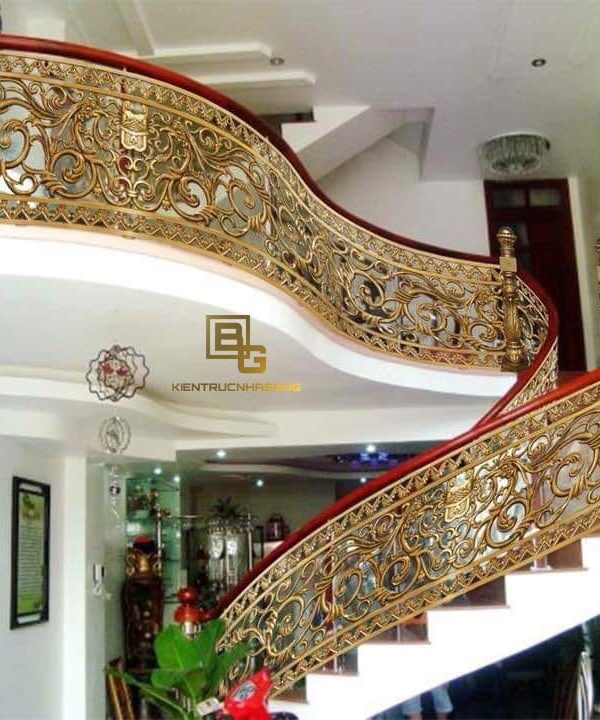 Mẫu cầu thang nhôm đúc đẹp nhất BG2236
