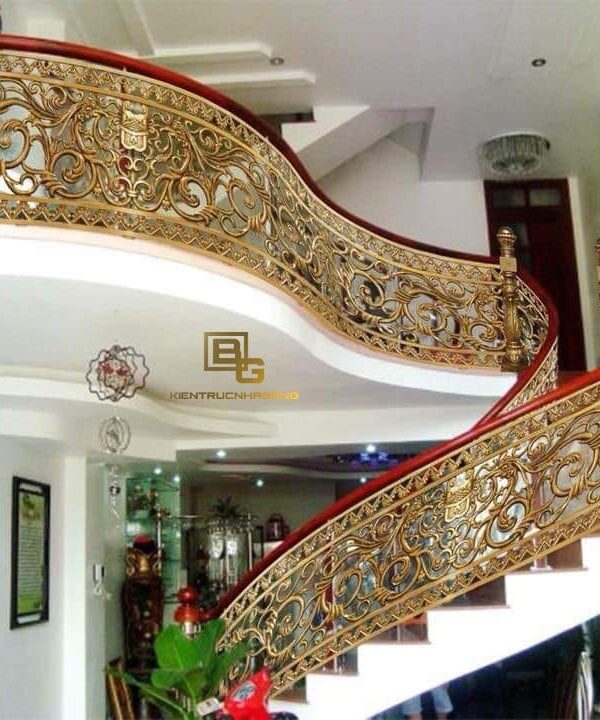 Mẫu cầu thang nhôm đúc đẹp nhất BG2236
