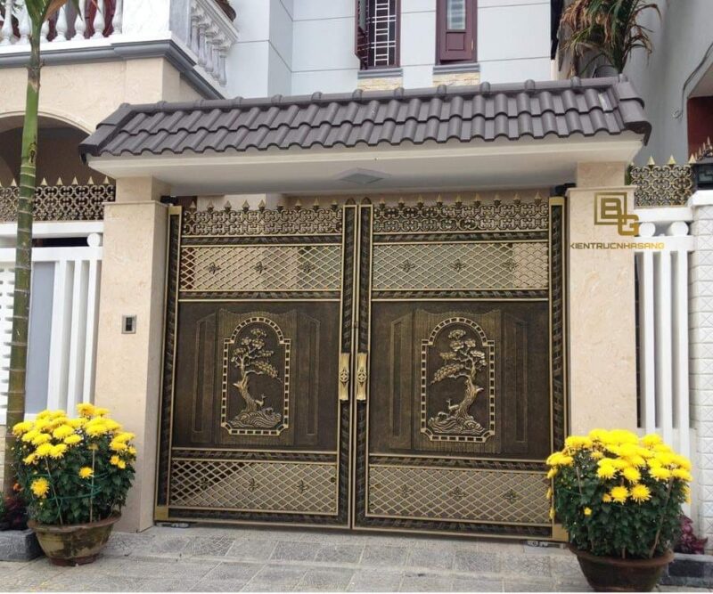 Cổng nhôm đúc BG140