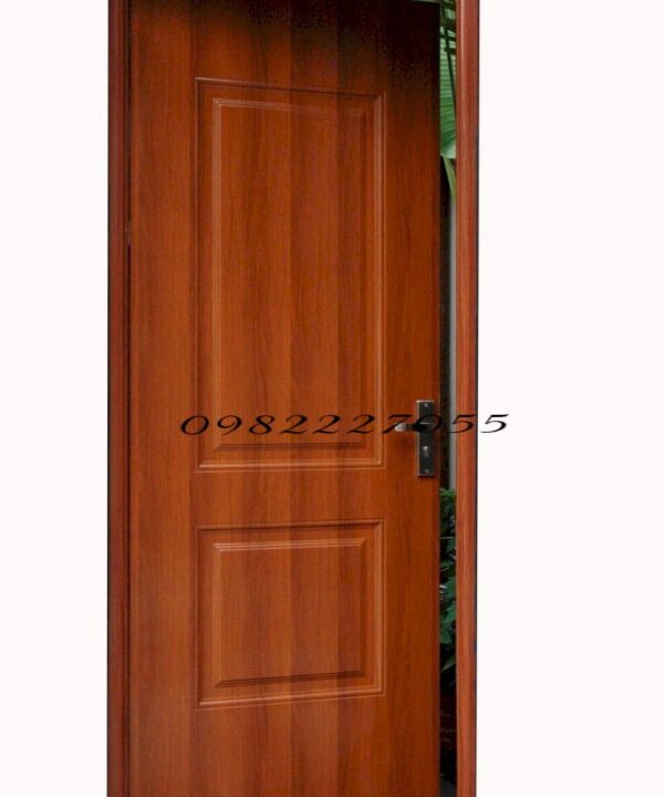 Cửa 1 cánh nhôm vân gỗ đẹp_Bùi Gia