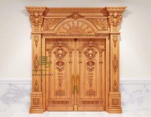 cửa gỗ gõ đỏ BG