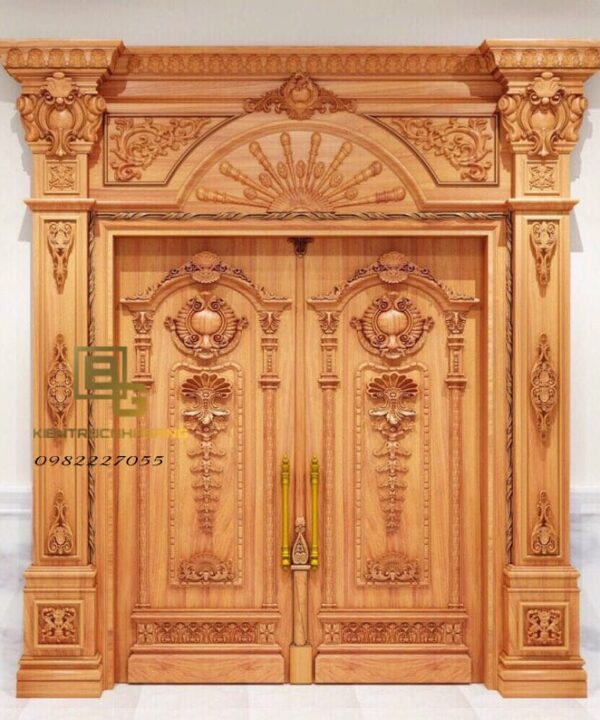 cửa gỗ gõ đỏ BG